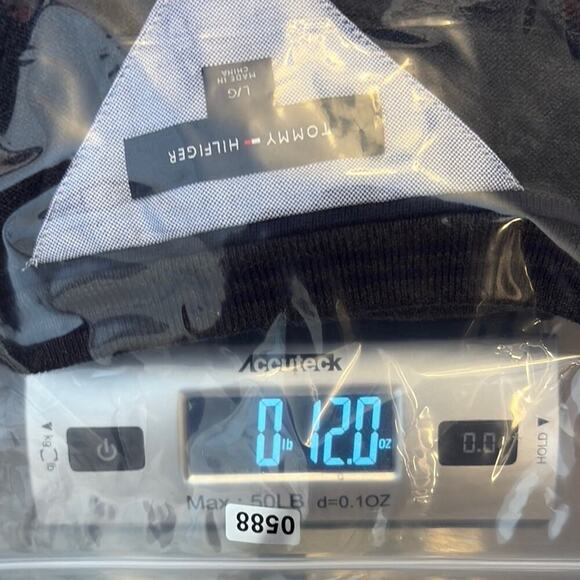 Tommy Hilfiger Dark Grey V-Neck Sweater Large - Picture 10 of 10